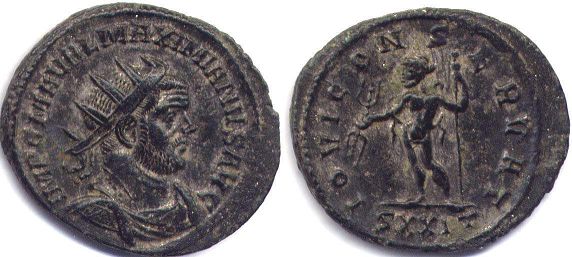coin Roman Empire Maximian antoninianus