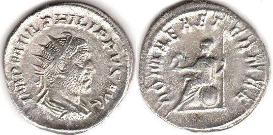 coin Roman Empire Philipp I the Arab antoninianus coin Roman Empire Philipp I the Arab antoninianus