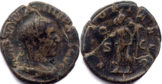 coin Roman Empire Philipp I the Arab Sestertius coin Roman Empire Philipp I the Arab Sestertius