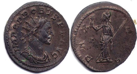 coin Roman Empire Probus antoninianus coin Roman Empire Probus antoninianus