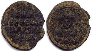 coin Byzantine Romanus I follis coin Byzantine Romanus I follis