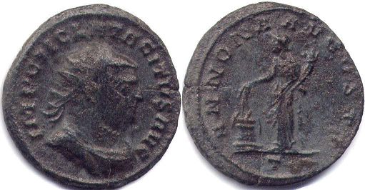 coin Roman Empire Tacitus antoninianus