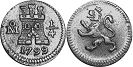 Mexico coin 1/4 real 1799