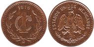 Mexico coin 1 centavo 1915