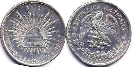 Mexico coin 1 peso 1901