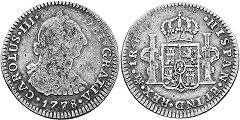 Mexico coin 1 real 1778