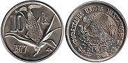 Mexico coin 10 centavos 1977