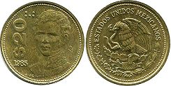 Mexico coin 20 pesos 1985 (1985, 1986, 1988, 1989, 1990)