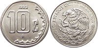 Mexico coin 10 centavos 1999
