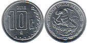Mexico coin 10 centavos 2016