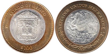 Mexico coin 100 Pesos 2004 Condition of Mexico