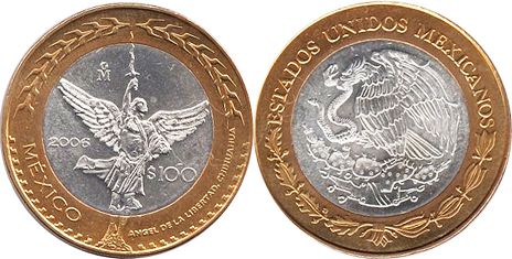Mexico coin 100 Pesos 2006 Chihuahua