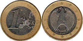 mince Německo 1 euro 2002
