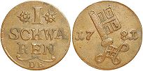 Münze Bremen 1 swaren 1372-1395