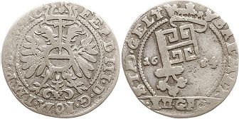 Münze Bremen 12 grote 1664