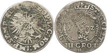 Münze Bremen 3 grote 1672