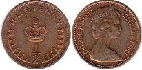 Großbritannien muenze 1/2 Penny 1982