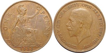 UK 1 Penny 1935