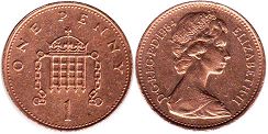 Großbritannien muenze 1 Penny 1984