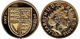 Großbritannien muenze 1 Pfund 2012