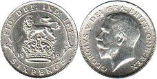 UK 6 Pence 1919