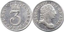UK 3 Pence 1762
