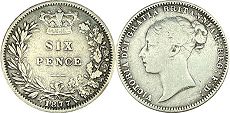 UK 6 Pence 1877