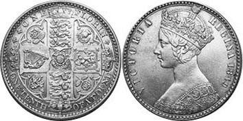 UK florin 1849