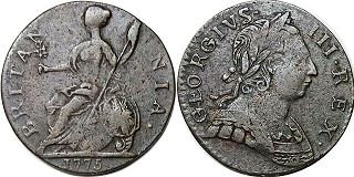 UK half Penny 1775