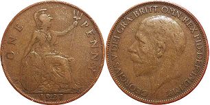 UK 1/2 Penny 1927
