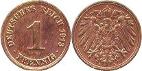 moneta Cesarstwo Niemieckie 1 pfennig 1913