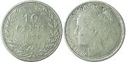 Münze Niederlande 10 cent 1903