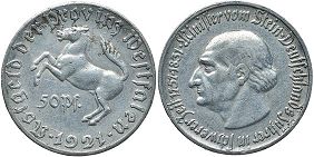 Notgeld Westphalia 50 pfennig 1921
