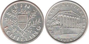 Münze Österreich 1 schilling 1926