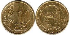 Österreich Münze 10 Euro cent 2012