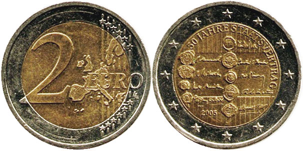 Österreich Münze 2 euro 2005
