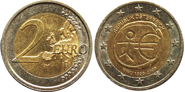 Österreich Münze 2 euro 2009