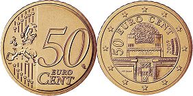 pièce de monnaie Austria 50 euro cent 2009