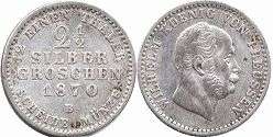 Preussen 2.5 groschen 1870