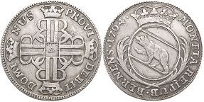 coin Bern 20 kreuzer 1764