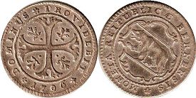 Münze Bern 1/2 batzen 1796