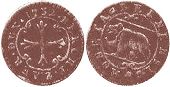 Münze Bern 1/2 kreuzer 1732
