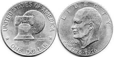 münze 1 dollar 1976 Bicentennial