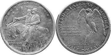 Moneda Estadounidenses 1/2 dólar 1925 STONE MOUNTAIN