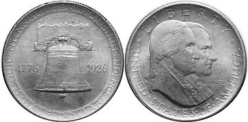 Moneda Estadounidenses 1/2 dólar 1926 U.S. SESQUICENTENNIAL