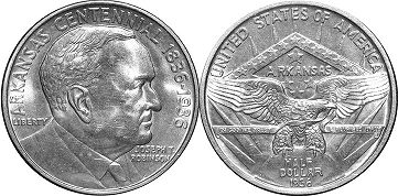 münze 1/2 dollar 1936 ARKANSAS Robinson