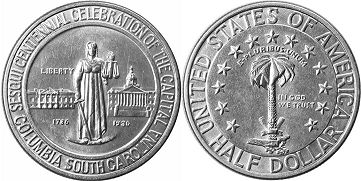 münze 1/2 dollar 1936 COLUMBIA