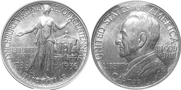 münze 1/2 dollar 1936 LYNCHBURG