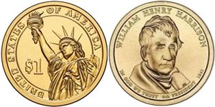 Moneda Estadounidenses 1 dólar 2009 Harrison