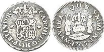 coin Peru 1/2 real 1765